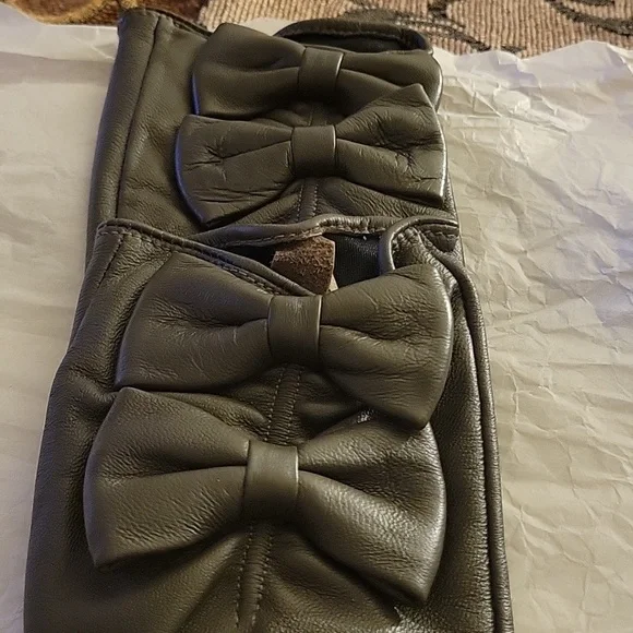 SANDRO Lamo Leather Gloves